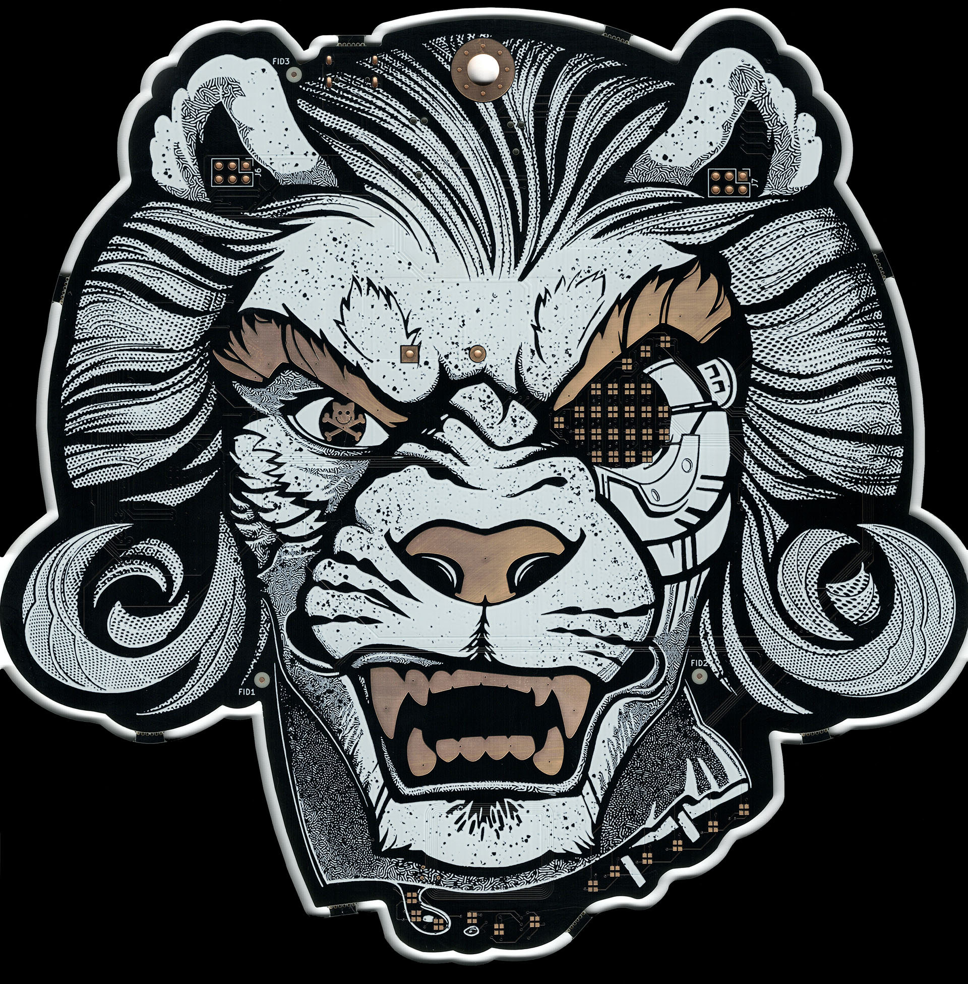 Picture of DEFCON Furs 2025 Badge PCB blank